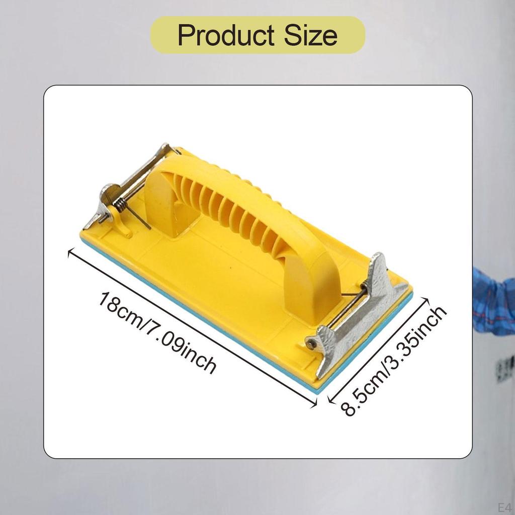 Ручная шлифовальная машина Металлический зажим для гипсокартона Держатель наждачной бумаги с ручкой Шлифовальный блок