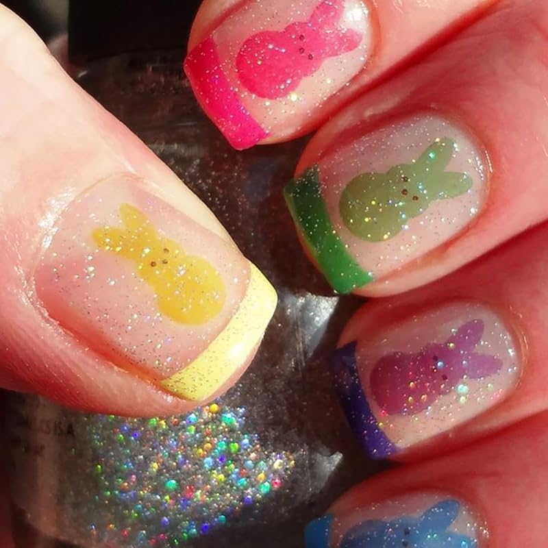 24Pcs Flower Press on Nails Green Fake Nails Medium Almond Shaped Pearl with Gold Beads Design 5D Spring Floral Glue on Nails Artificial White French