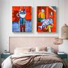 Веселый граффити креативный плакат холст настенный принт гостиная поп-арт украшение дома