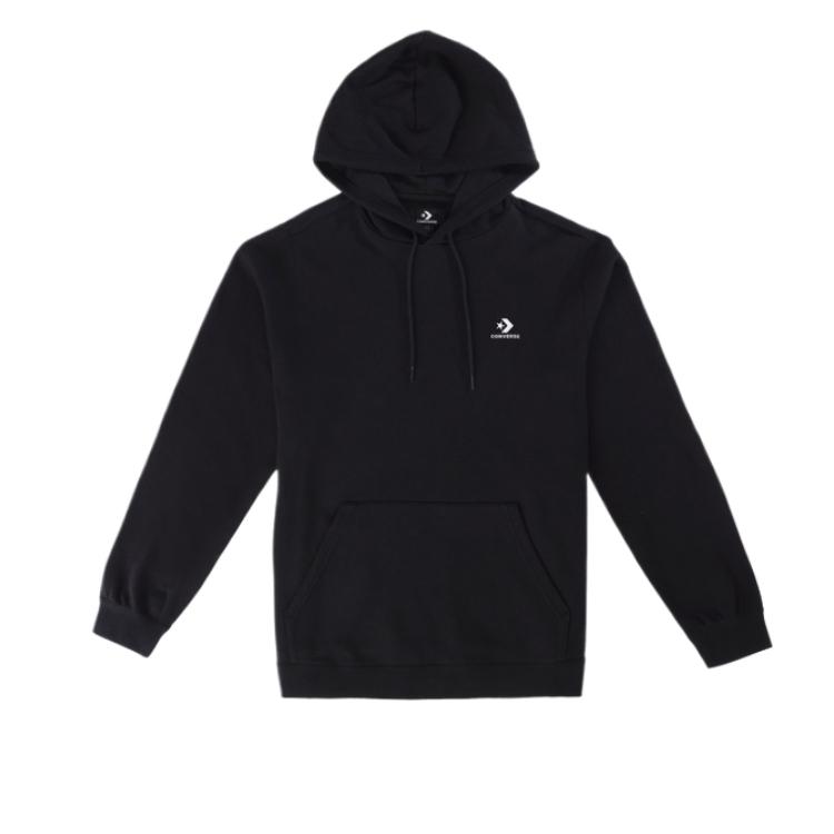 Converse Sweatshirts Men's Black Hooded Moderate MCH700-023