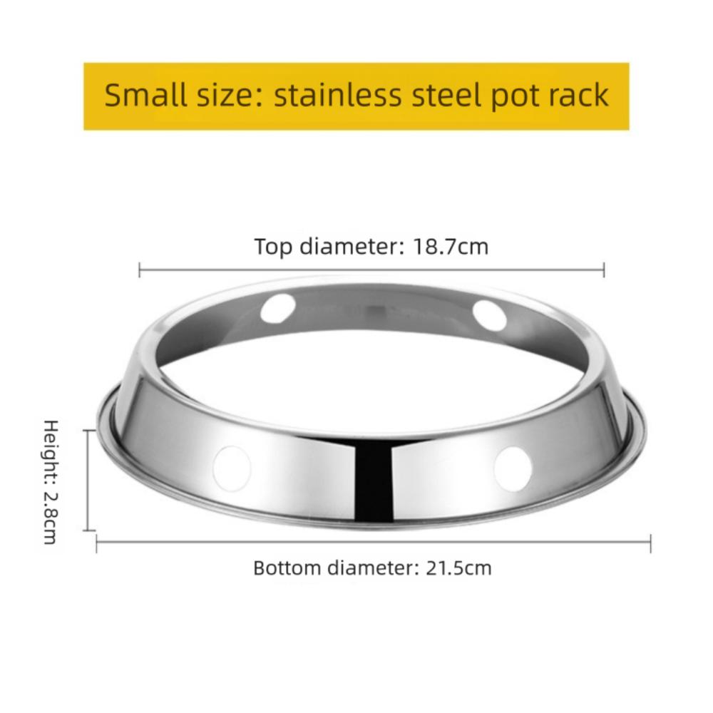 Универсальное кольцо-подставка для вока из нержавеющей стали, противоскользящее, для газовой плиты, редуктор для кастрюль, подставка, решетка, настольная, противоожоговая
