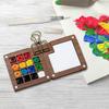Палитра для рисования Travel Paint Palette Mini Watercolor Palette Set with Clip Портативный набор для акварели Деревянная сетка Paint Box Gift for Children