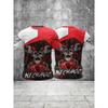 Летняя футболка с круглым вырезом и 3D-принтом станков, модная, повседневная, с коротким рукавом, мужская