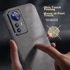Xiaomi 12 Pro Phone Case, Mi 12s Pro Protective Cover, Shockproof, Full Lens Protection, Soft, Simple Silicone Outer Case, WoAnd Leather Cover, Black