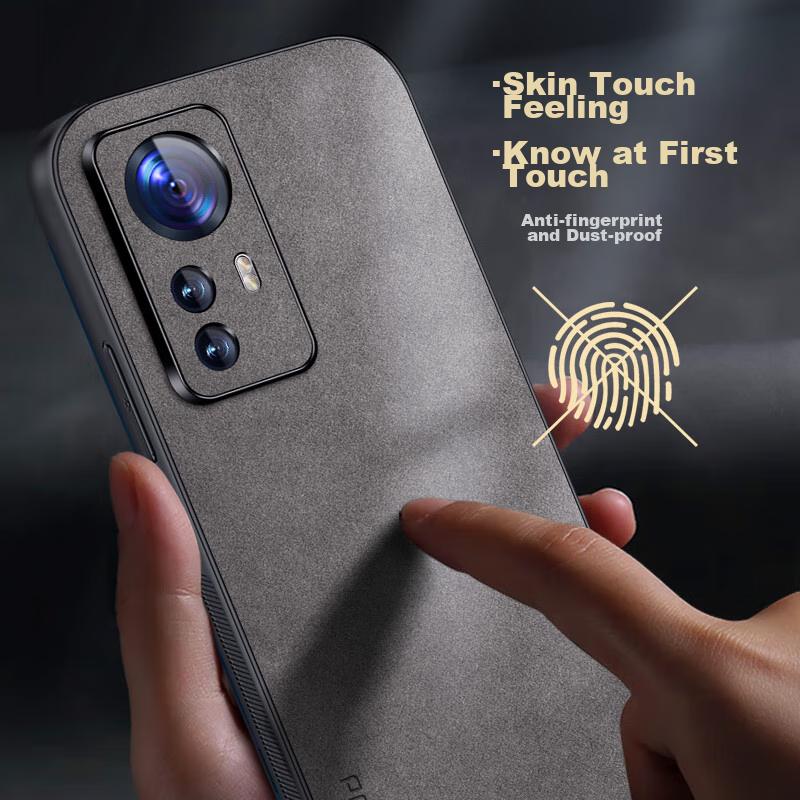 Xiaomi 12 Pro Phone Case, Mi 12s Pro Protective Cover, Shockproof, Full Lens Protection, Soft, Simple Silicone Outer Case, WoAnd Leather Cover, Black