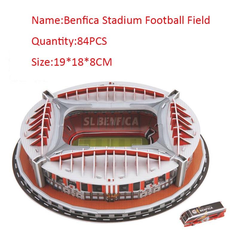 Premium Quality 3d Puzzle Benfica Stadium Football Field Model Perfect For Kids
