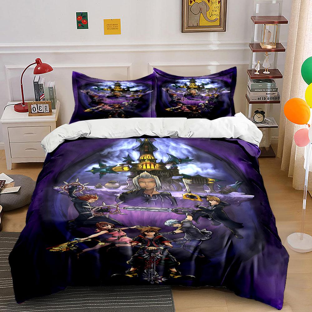 Characters and castle illustration. Bedding sets Duvet cover sets Duvet covers Pillowcases(1*Duvet Cover 2*Pillowcases without duvet insert)