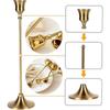 3Pcs Metal Candle Holder Simple Candlestick For Wedding Party Candlelight Dinner
