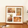 Wooden Multi-Photo Frame 9 Grid DIY Wall Hanging Or Desktop Display Couples Friends Memories Modern Minimalist Home Decor