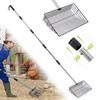 Chicken Poop Scooper 4-in-1 Poultry Litter Scoop with Handle Litter Sifting Shovel for Chicken Coop Pet Waste Cleaning