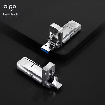 Aigo U393 128GB Двух-интерфейсный Type-C USB 3.2 SSD U-диск