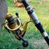 Удочка и спиннинговая катушка Удочка из углеродного волокна Рыболовная катушка для рыбалки на открытом воздухе Рыболовные снасти