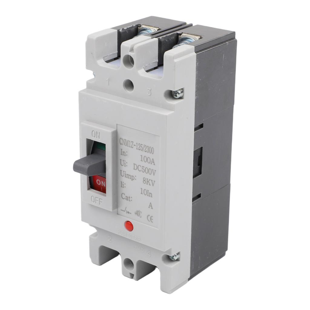 Solar Energy 2P DC Circuit Breaker MCCB Molded Case Rated Current 125A Rated Voltage 600V DC for Battery Systems