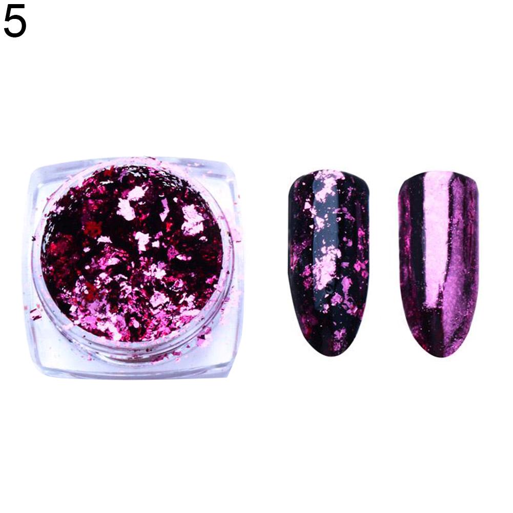 Puntos Nail Art Manicure Decor 0.2g Shiny Paillettes Foil Glitter Sequins Mirror Powder