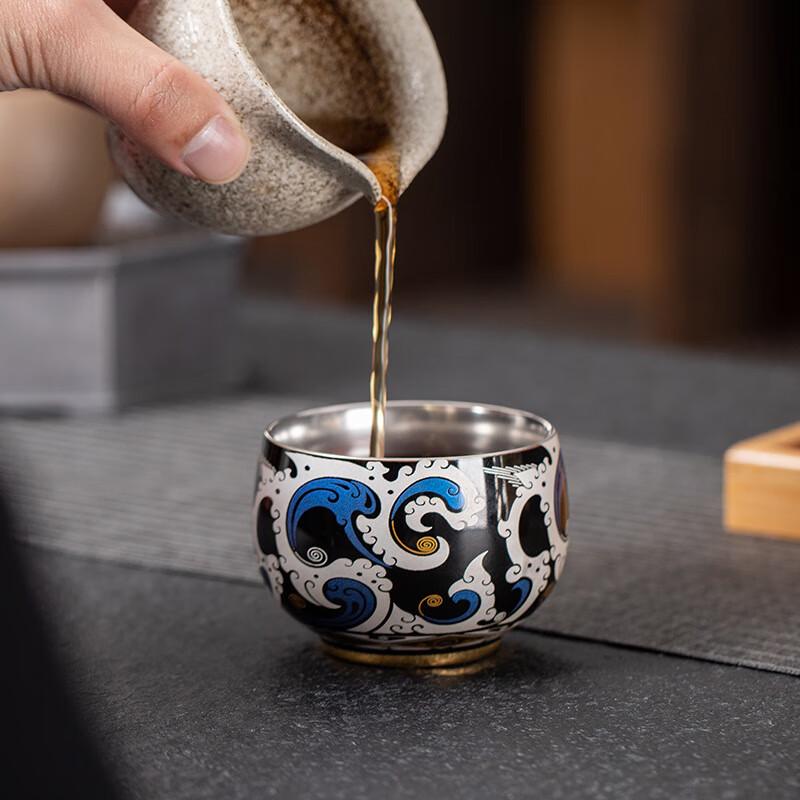 Chaxun Gilded Silver Master Tea Cup Gift Set