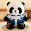 School Uniform Wear Panda Plush Toy Stuffed Animal Doll Kids Gifts Birthday
