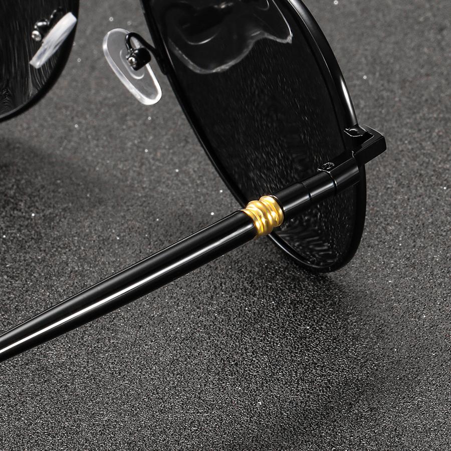 2 PCS Fashion Vintage Oval Sunglasses Men Women Fishing Driving Man Luxury Brand Designer Sun Glasses Anti-Glare Retro Eyewr