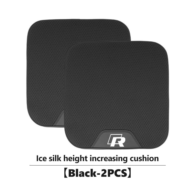 Car Heightening Seat Cushion Ice Silk Leather Breathable Car Seat Pad For Volkswagen VW Golf 4 5 6 7 Polo Jetta Sagitar MagotanNI2