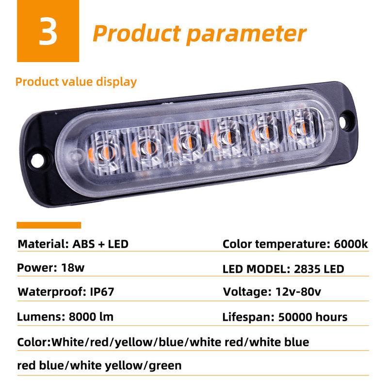 Strobe LED Warning light 12/24V signal light LED indicator lamp for Car Truck Trailer Beacon Lamp LED Side Light Led tail light