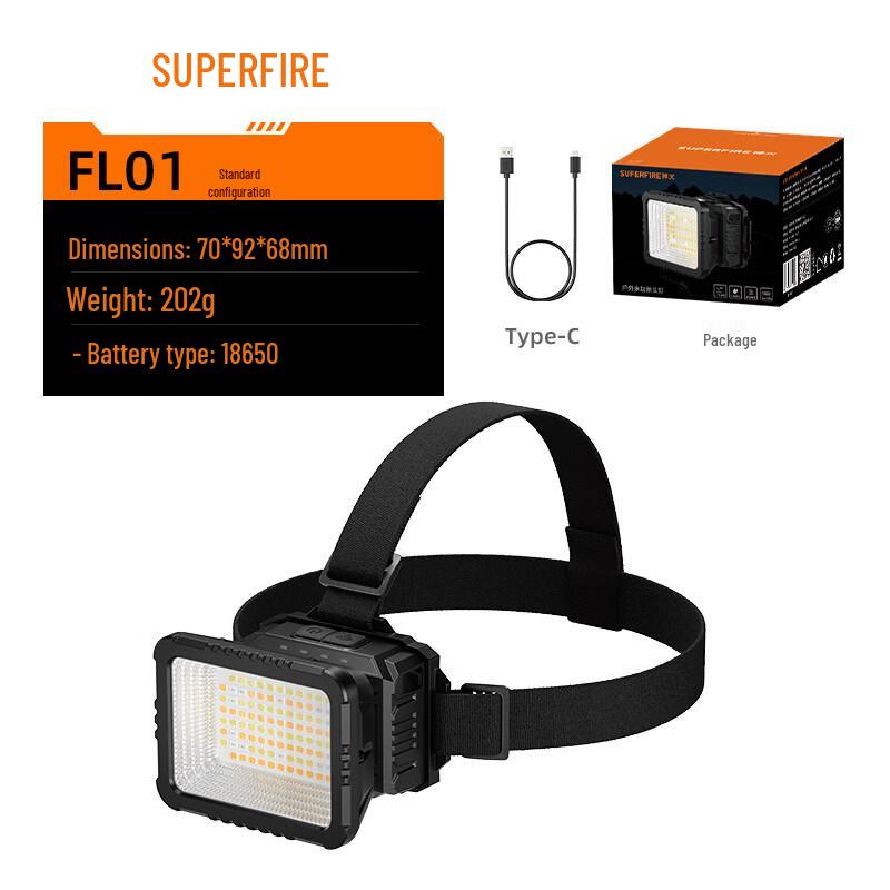 SupFire Перезаряжаемый светодиодный налобный фонарь HL82