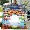 1pc Blanket My Singing Monsters Print Design, Lightweight Blanket for Sofa, Bed- Soft &Warm, Gift for All Seasons like Christmas, Halloween