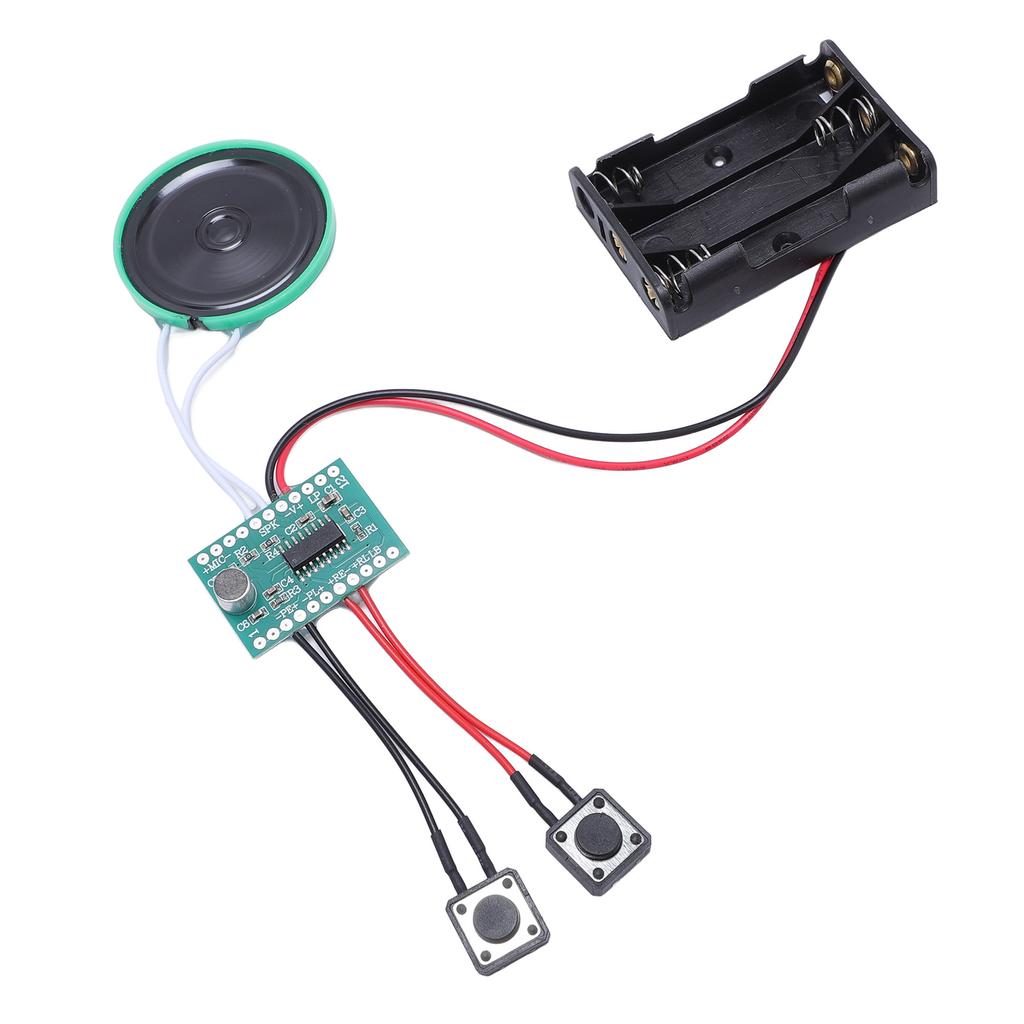 Recordable Sound Module, Music Sound Voice Recording Module Device Chip, 4 Minutes Recording Time, Playback, for Holiday Crtive Greeting Card