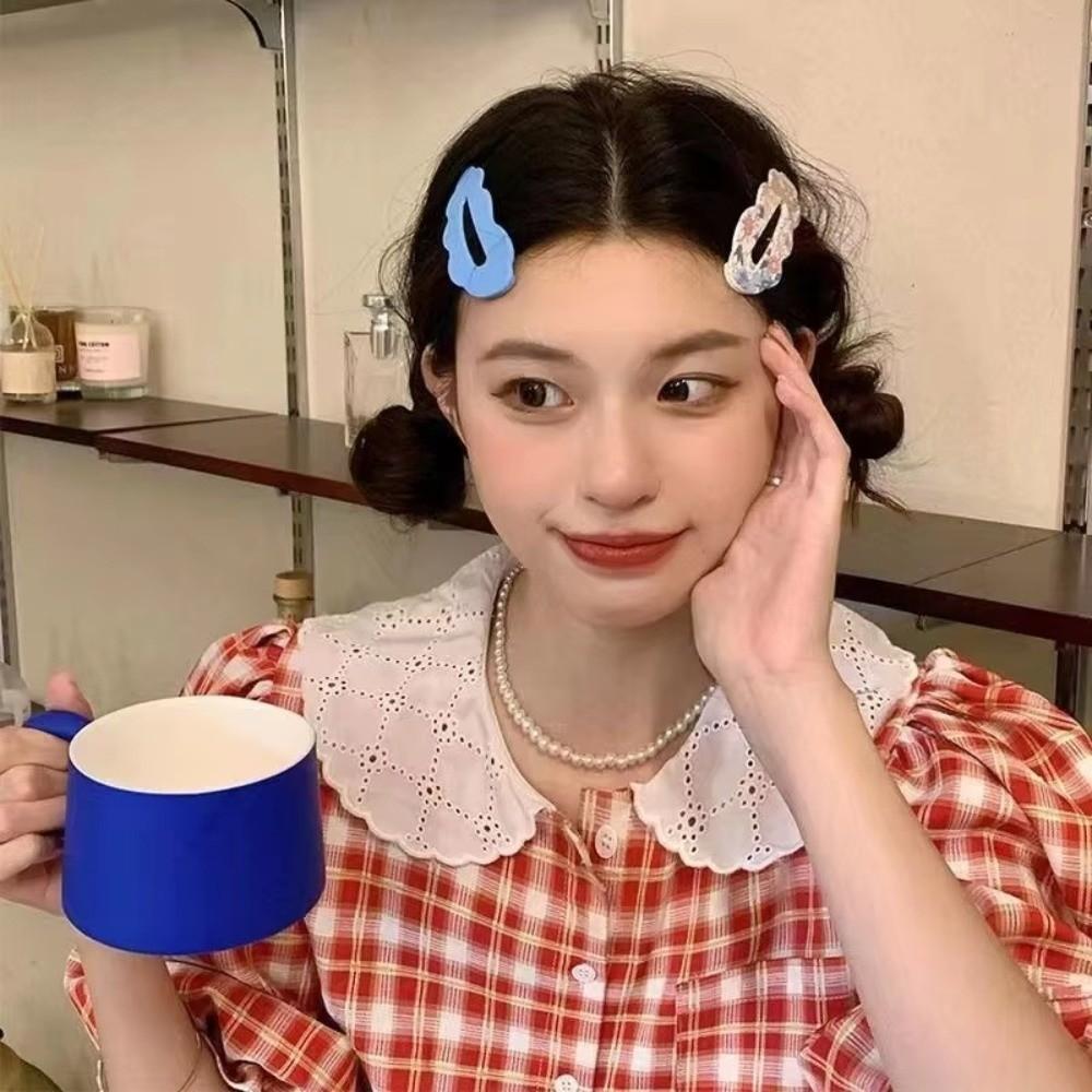 Flower BB Clips Wave Child Hairgrips Fashion Headwear for Women Girls
