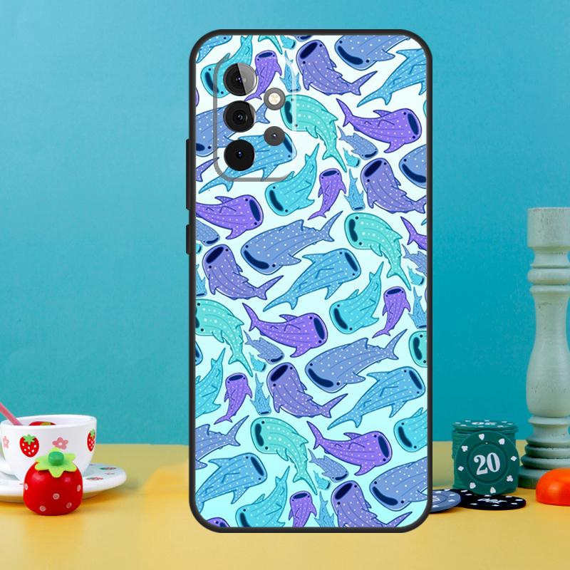 Китовые акулы Чехол для Samsung Galaxy A55 A56 A36 A54 A34 A14 A05 A16 A26 A12 A32 A52 A13 A33 A53 A15 A35