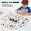 Деревянный комплект раций для детей, DIY, беспроводная связь, игрушка, STEM, научный образовательный проект, подарок для детей