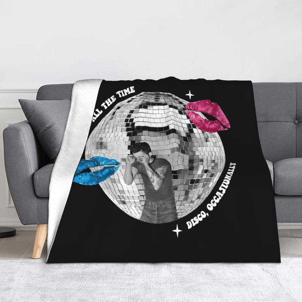 Harrys Styles Kiss All The Time Disco Occasionally Blanket Fleece Textile Decor Soft Throw Blanket for Sofa Couch Bedding Throws