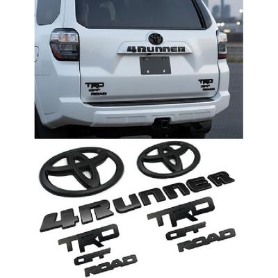 Перекрытие! Новый 2014-2024 ДЛЯ Toyota 4Runner Trd off Road Матовый Черный Комплект Эмблем