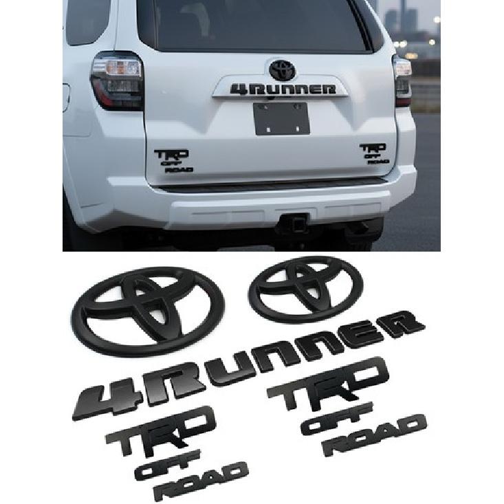 Перекрытие! Новый 2014-2024 ДЛЯ Toyota 4Runner Trd off Road Матовый Черный Комплект Эмблем