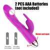 Silicone Rabbit Vibrator for Women 10 Modes Battery Powered G-Spot Clit Stimulator Thrusting Dual Motor Waterproof Sex Toy