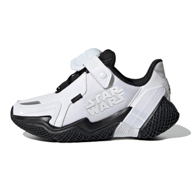 Star Wars x Adidas STAR WARS Rnr K Нескользящая Амортизация Низкие Детские Беговые Кроссовки Черный Детские FV5789