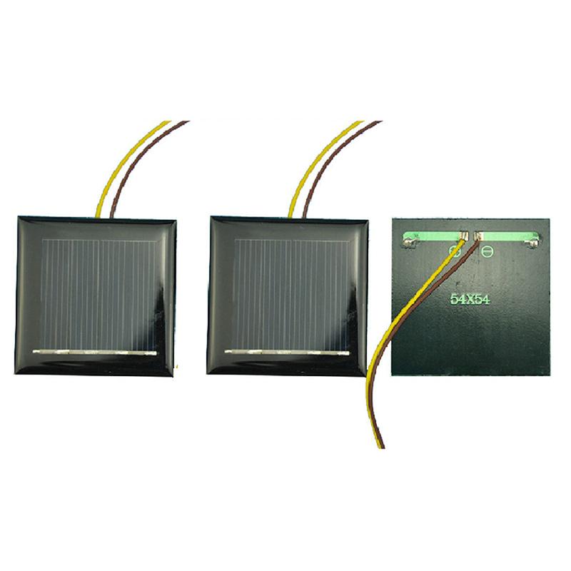 2 В 130 мА 0,26 Вт Солнечная панель Эпоксидный лист Поликристаллическая солнечная панель Ячейка DIY Светодиодный садовый светильник Портативное солнечное зарядное устройство для мобильного телефона