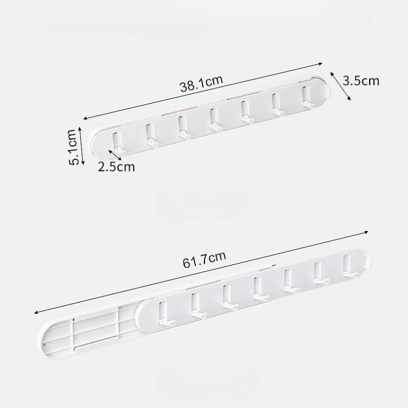 Home Pull-out Hooks Retractable Hidden Closet Door Hooks Multifunctional No-punch Multi-purpose Hooks