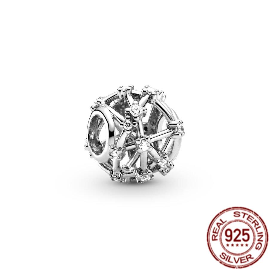 Новые балетки из стерлингового серебра 925 пробы и с подвесками в виде крыльев ангела из бисера, подходят для милого модного браслета, ожерелья, ювелирные изделия для женщин, подарок