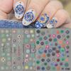 Nail Art Stickers Micro-engraved Three-dimensional Cartoon Retro Bohemian Style Totem Nail Sticker Decoration