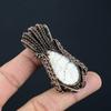 Howlite Gemstone Handmade Copper Wire Wrap Jewelry Pendant For Wedding Gift