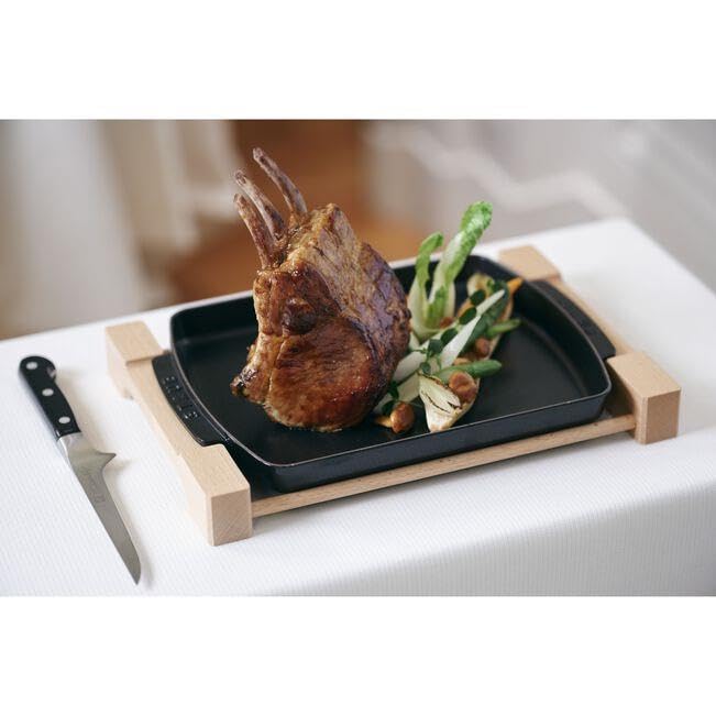 Staub Iron Plate Enamel Oven Compatible Japanese "Steak Plate" [Authorized Product] 40509-523