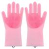 Pet Grooming Cleaning Gloves Dog Cat Bathing Shampoo Glove Scrubber Magic Dishwashing Cleanner Sponge Silicon Hair Removal Glove