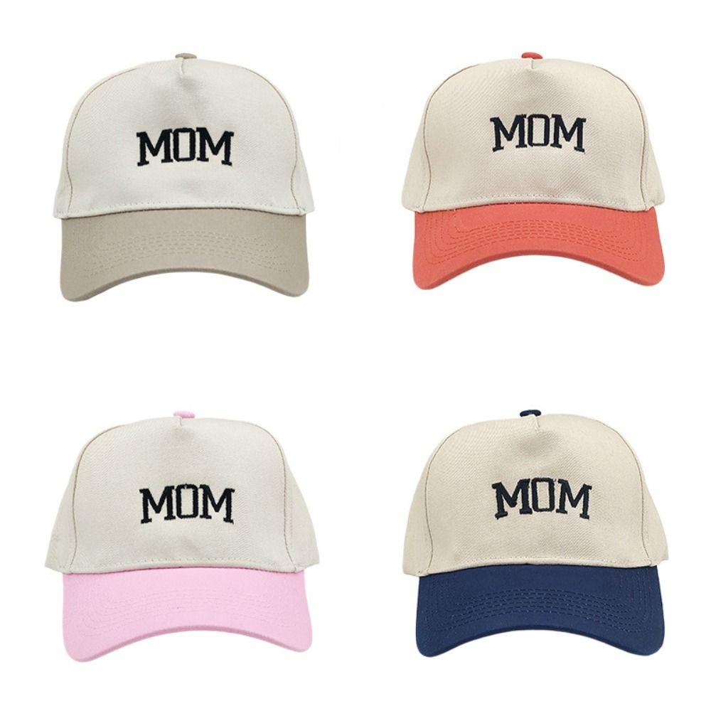 2pcs/set Adjustable Mom Dad Baseball Cap Letter Embroidered Couple Cap Baseball Hats  For Man Women
