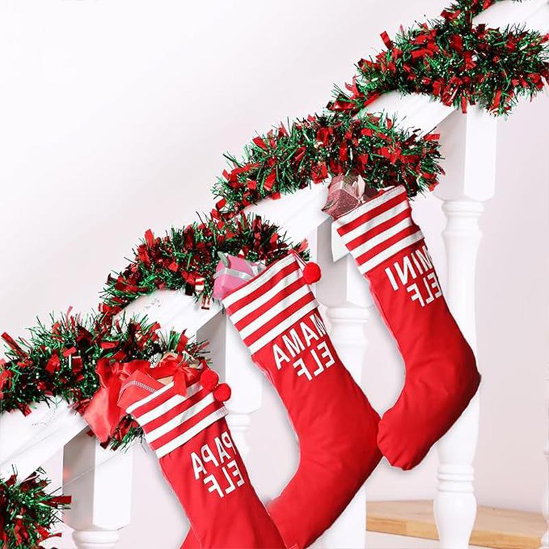 1PC Ribbons Celebrate Colorful Strips Party Decoration Pleasant Red and Green Aesthetic Christmas Festival Atmosphere 2M