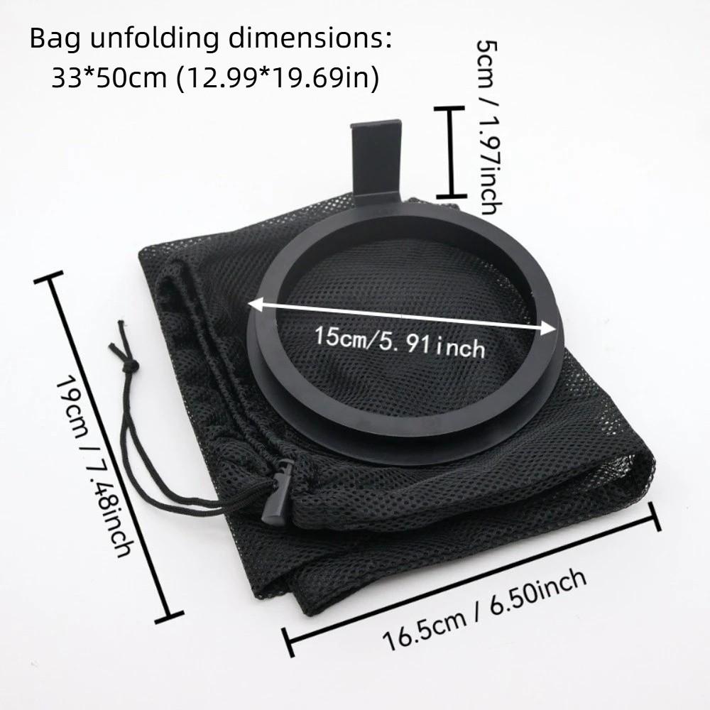 Collapsible Trash Bag Holder Foldable Mesh Trash Bag Outdoor Use