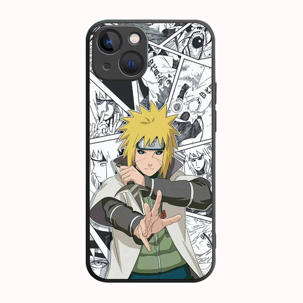 B-42 Наруто черный чехол для Samsung S24 S23 S22 S21 S20 FE S10 Lite Ultra S7 S8 S9 Plus A05S A11 A12 A13 A15 A22 A24 A25 A32 A52 A71 5G