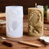 Floral Maiden Cylinder Silicone Candle Mould Food Grade Silicone For Making Candle Soap Chocolate Easter Decoration