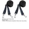 1 Pair Adjustable Bimini Top Straps Double End Snap Hook Boat Canopy Straps