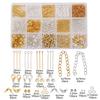 1260Pcs/Box Metal Lobster Clasps Jump Ring Chain Fitting Material Set For DIY Accessories Bracelets Necklaces Jewelry Making