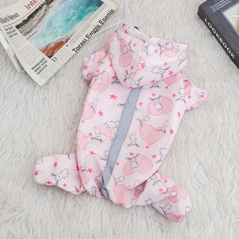 Плащ для щенков, светоотражающая куртка для маленьких и средних собак, водонепроницаемый комбинезон с капюшоном для домашних животных, одежда для йорков, чихуахуа, мопсов, домашние животные