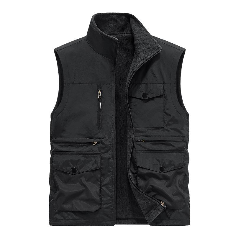 Мужской жилет на осень и зиму, повседневный жилет для улицы, жилет для инструментов, куртка-жилет